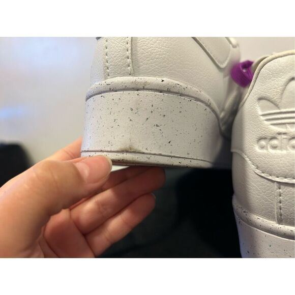 ADIDAS Rare Clean Classics Shock Purple and White Superstar Shoes Sneakers Men's - Picture 12 of 14